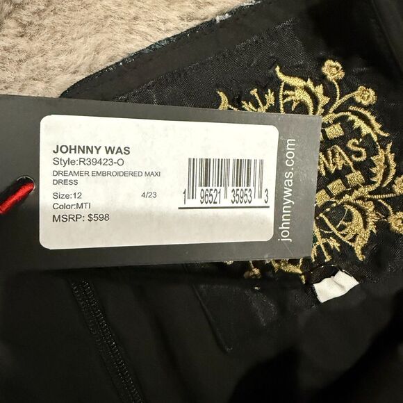 NWT Johnny Was Dreamer Maxi Dress Women Size 12 Feminine Evening Party Boho $598 - Picture 11 of 16